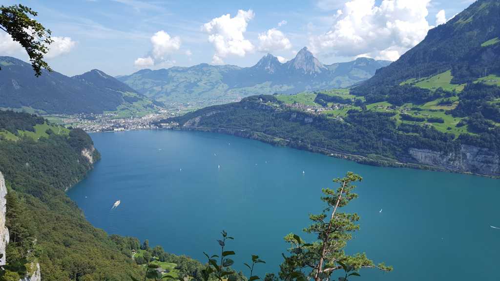 瑞士山林湖泊自然风光