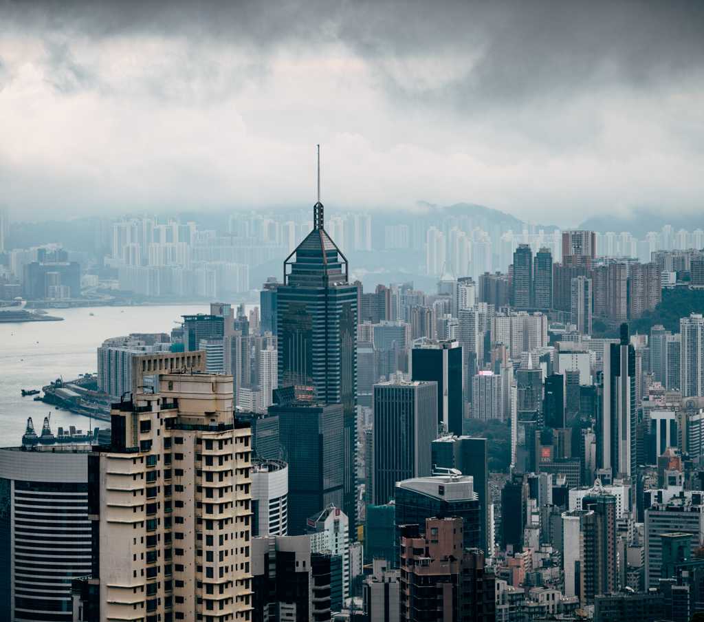 高楼林立的香港城市景观