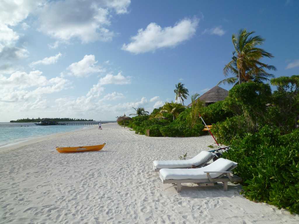马尔代夫的海边景象图片