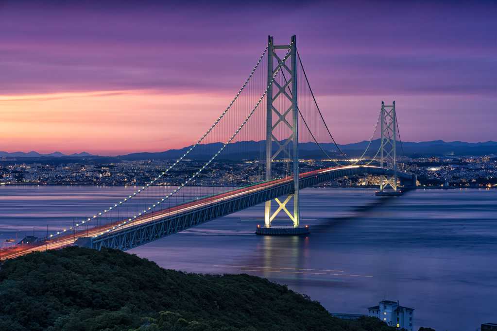 日本濑户大桥风光图片