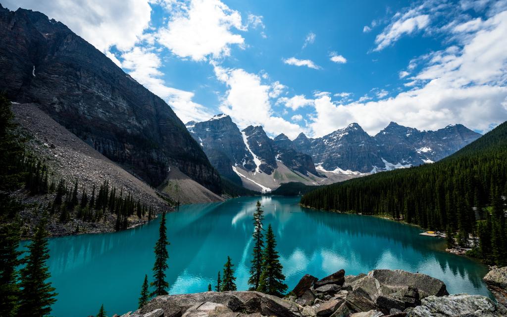 加拿大冰Lake湖4K