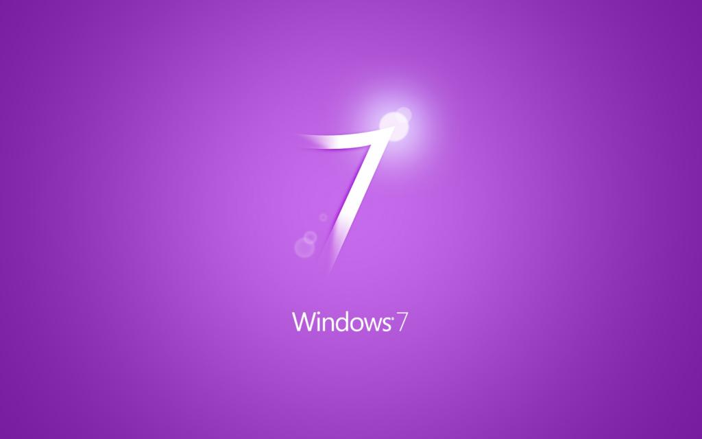Windows 7紫色