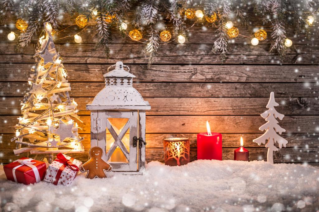 圣诞节,新年,玩具,枞树,灯,装饰,雪,5k（水平）