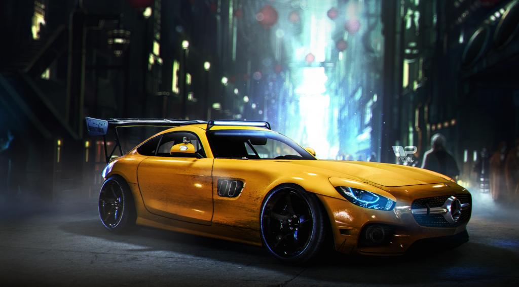 梅赛德斯-AMG GT S,艺术品,高清