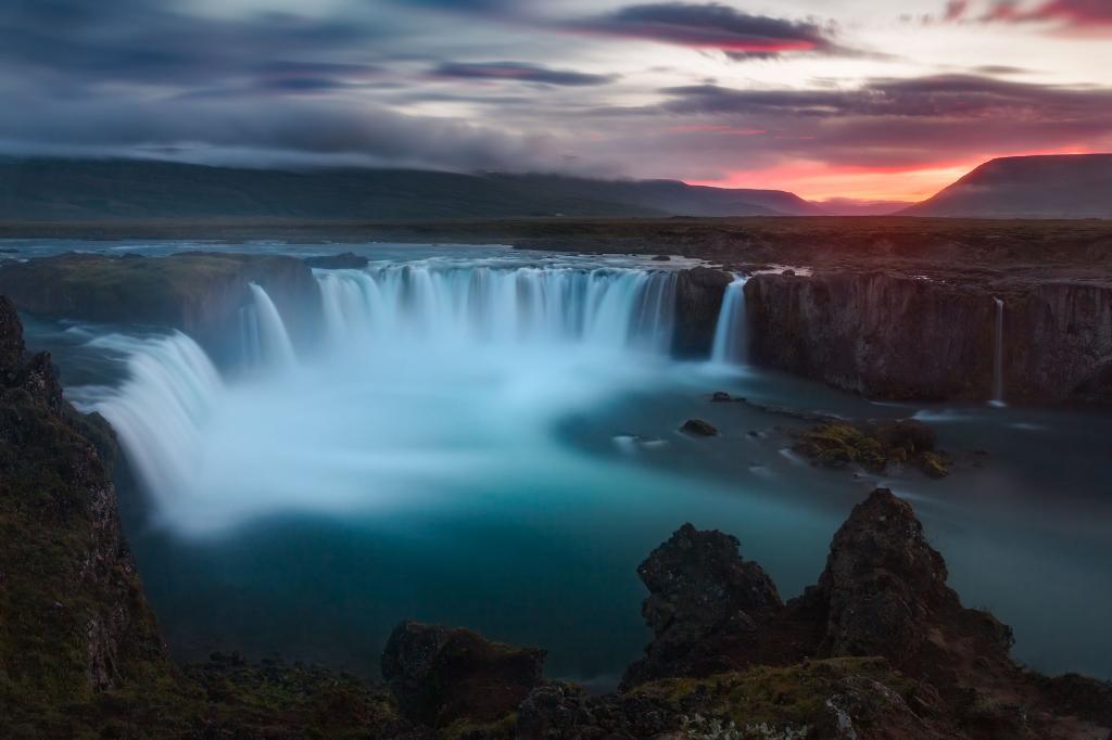 Godafoss,瀑布,冰岛