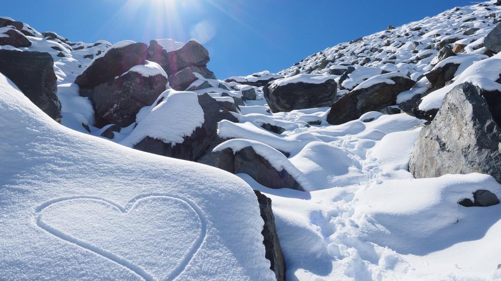 雪,阳光明媚,4k,高清壁纸,新西兰,爱情,山,岩石（水平）