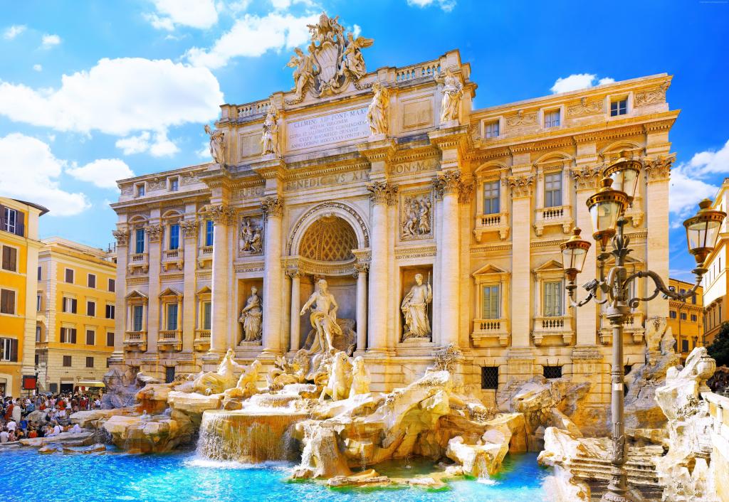 特雷维喷泉,罗马,意大利,旅游,旅游（水平）