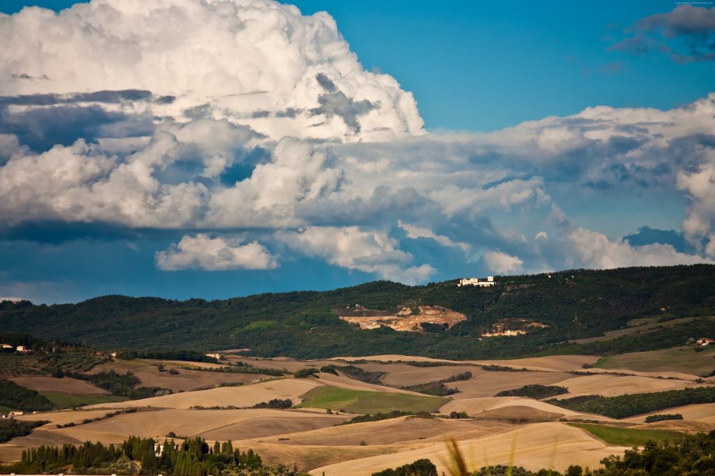托斯卡纳,4k,5k壁纸,意大利,草地,云,天空（水平）
