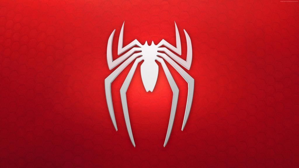 蜘蛛侠,标志,背景,红色,白色（水平）