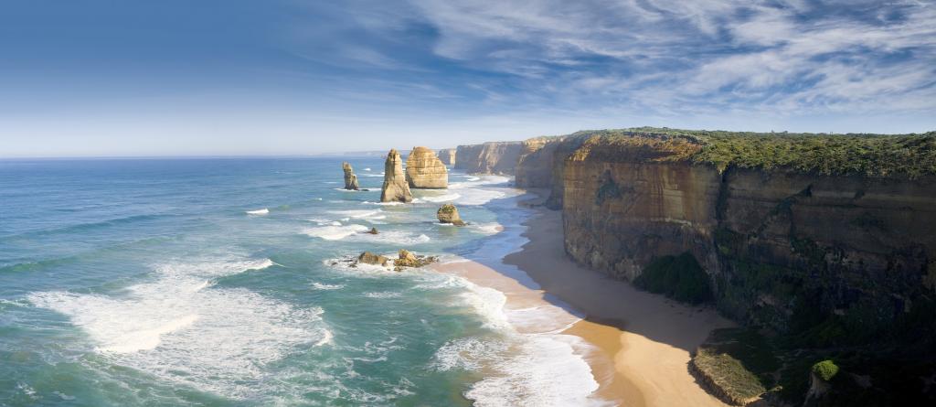 墨尔本,4k,高清壁纸,澳大利亚,世界上最好的海滩,大洋路,海洋,海洋,世界上最好的潜水点（水平）