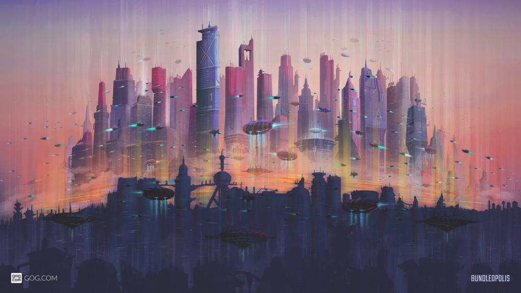 未来都市风景4K
