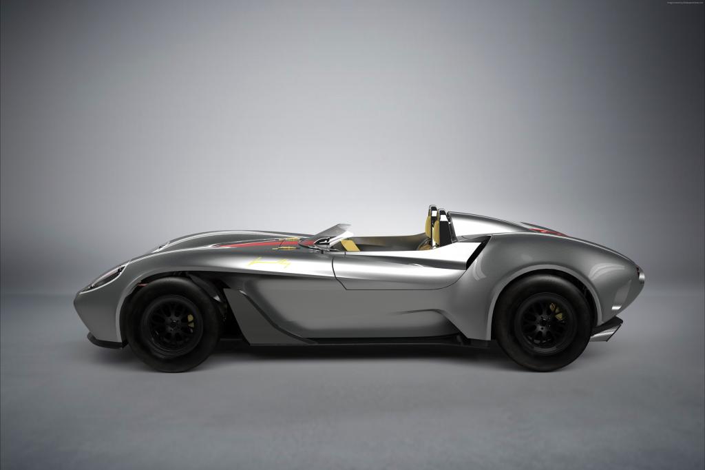 Jannarelly设计1,超级跑车,银色（水平）