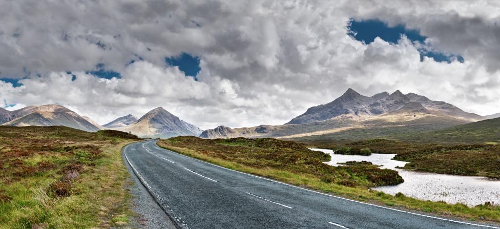 苏格兰斯凯岛,路,山,旅游,8k（水平）