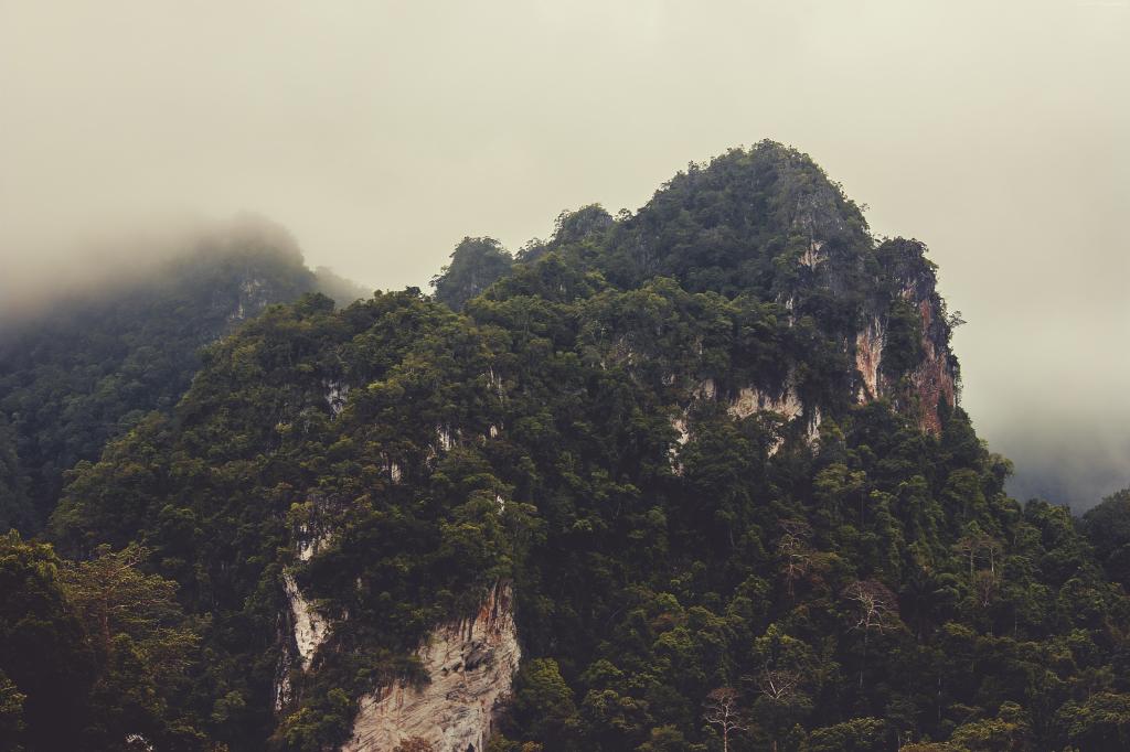 泰国,4k,5k壁纸,8k,山,雾,丘陵（水平）