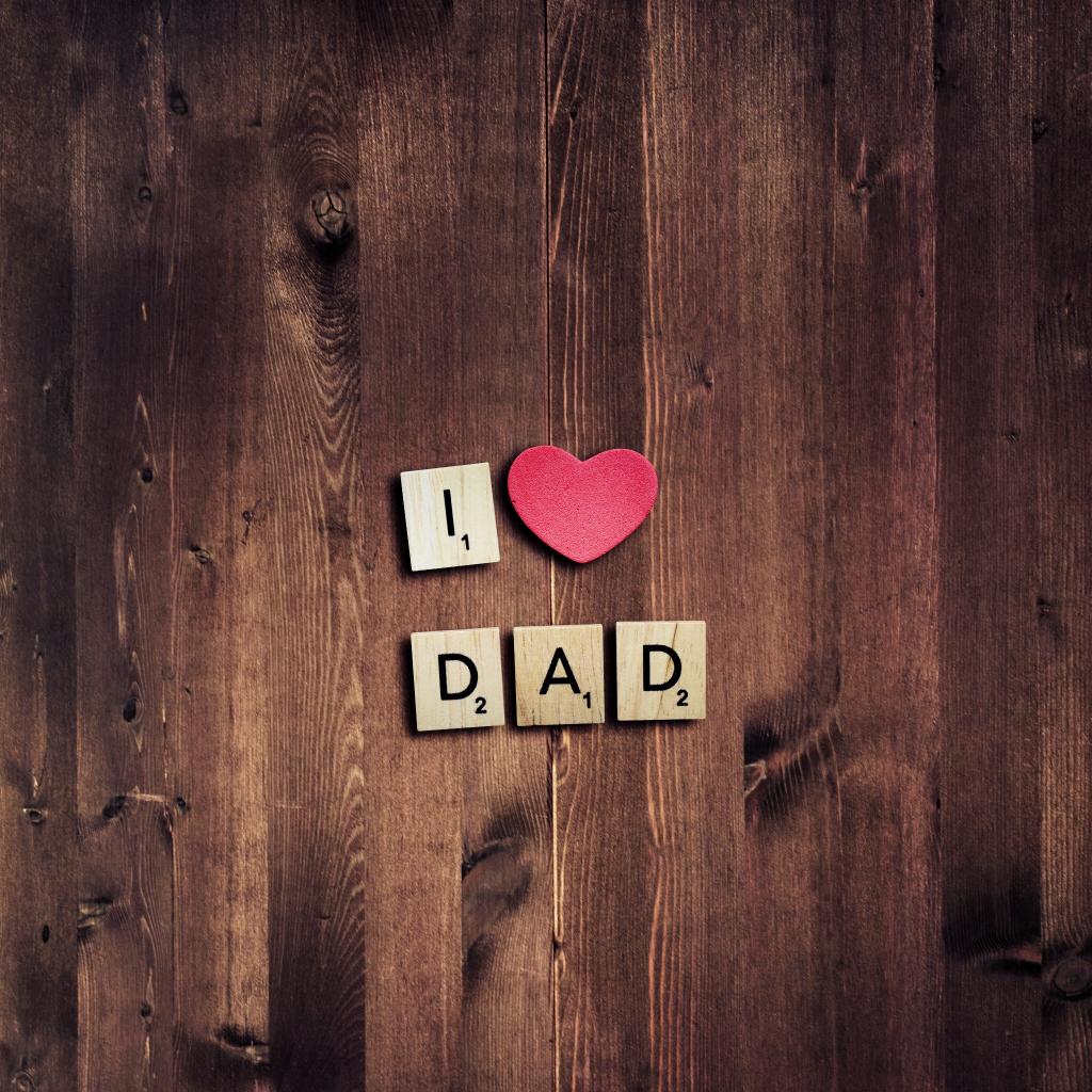 我爱爸爸,爱心,粉红色的心,父亲节,HD