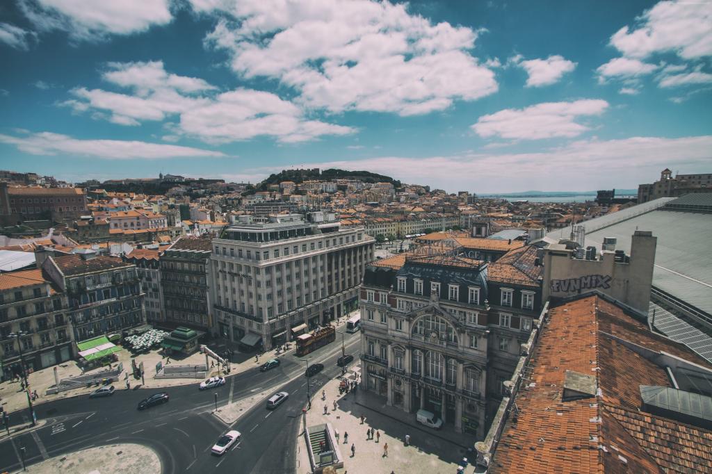 中央里斯本,葡萄牙,天空,云彩（水平）