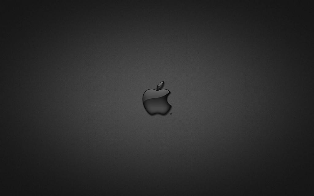 苹果在玻璃黑色