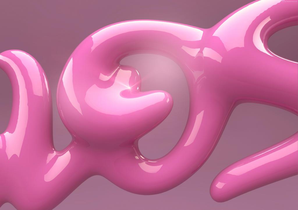 抽象,4k,5k壁纸,字体,排版,粉红色,形状,3D（水平）