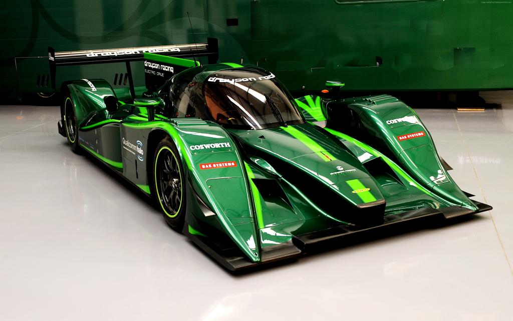 德雷森赛车B12 / 69,最快的电动车,跑车,电动车,绿色（水平）