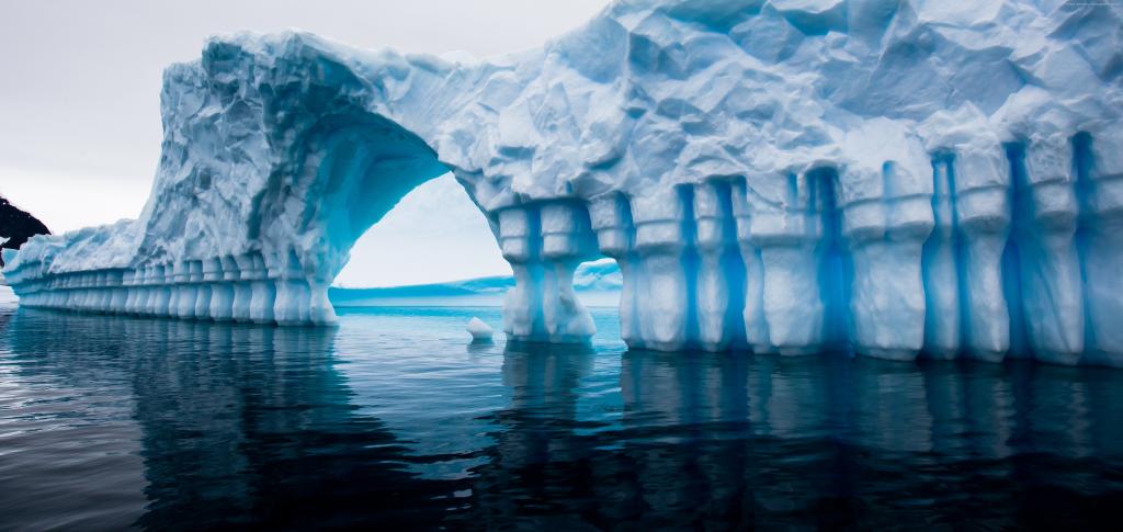 南极,5k,4k壁纸,冰山,蓝色,水,海洋,海,反射（水平）