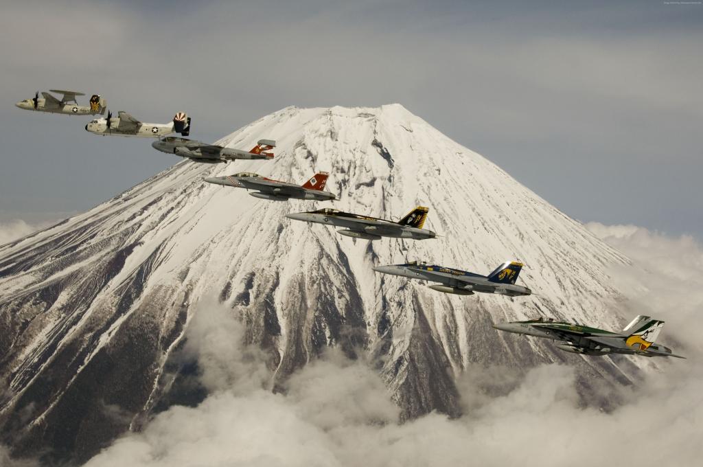 战斗机,登山,富士,美国空军（横向）