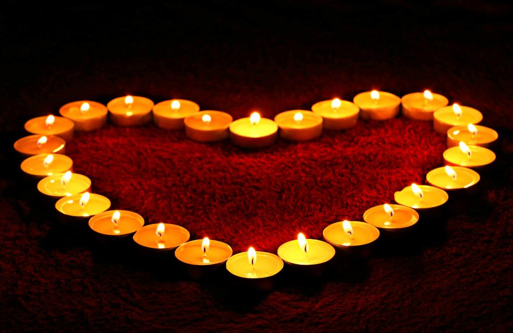 爱的心,蜡烛灯,高清