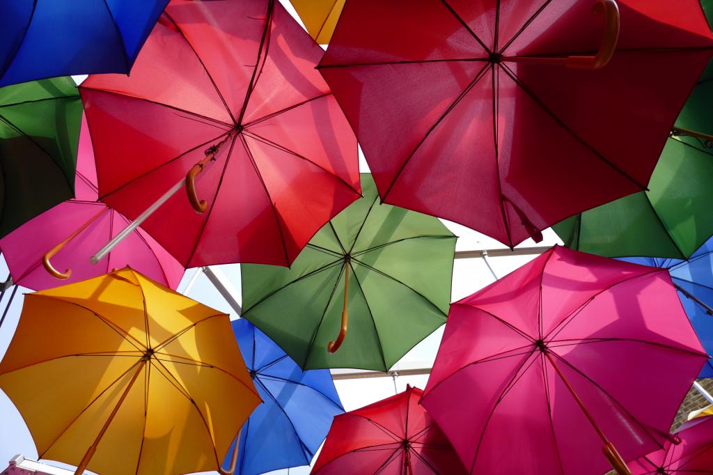 雨伞,丰富多彩,松下Lumix CM1,股票,样品