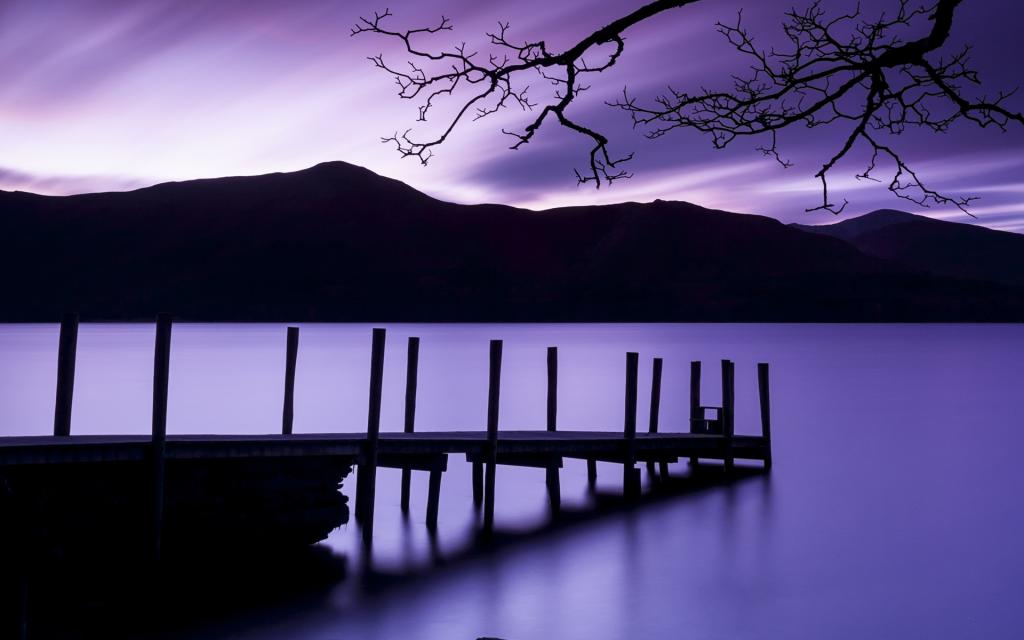 紫色的黄昏