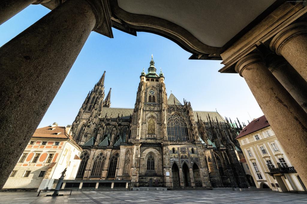 圣维特大教堂,布拉格,城堡,捷克共和国,旅行,外部,哥特式,旅游（水平）