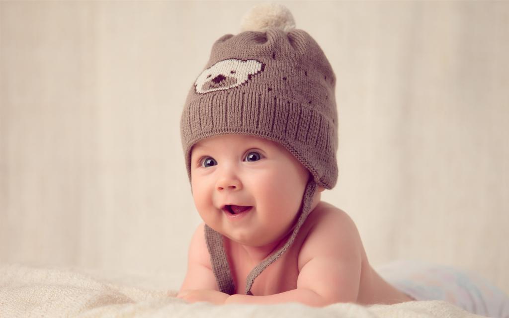 可爱的婴儿帽子帽