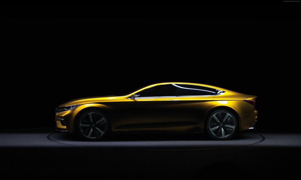荣威Vision-R,轿车,黄色（水平）