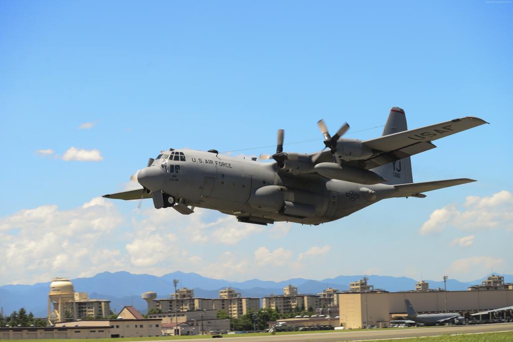 C-130大力神,军用运输机,美国陆军,美国空军（横向）