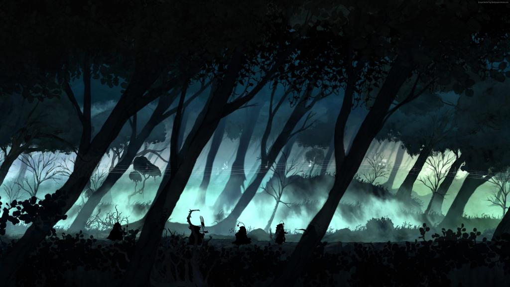 光,游戏,RPG,森林,夜,树,笔记,雾,侏儒,魔术,截图,艺术,4k,5k,电脑,Xbox,PS4,2015（水平）