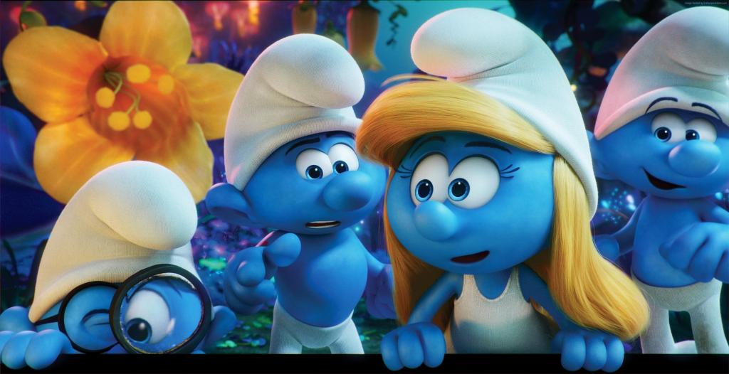 获取Smurfy,2017年最佳动画电影,蓝色（水平）