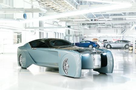 劳斯莱斯未来100,未来汽车,未来主义,银（水平）