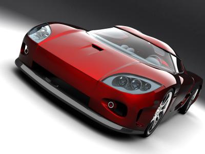 Koenigsegg红色概念车