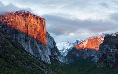 El Capitan,山,优胜美地,加利福尼亚州国家公园,5k（水平）