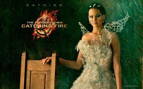 Katniss饥饿游戏着火