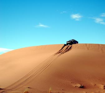 越野车,摩洛哥,非洲,沙漠,沙丘