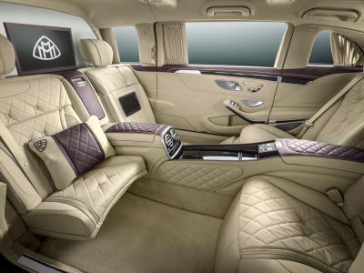 奔驰迈巴赫S600铂尔曼,轿车,内饰,豪华。 