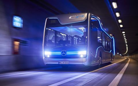 未来巴士,奔驰,电动巴士,自主,高清