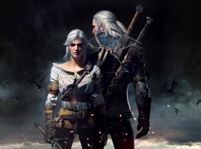 Geralt,Ciri,巫师3,狂猎,5K