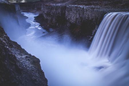 黛提瀑布,5k,4k壁纸,冰岛,瀑布,岩石（水平）