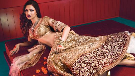 Deepika Padukone,Bridal,Lehenga Choli,Vogue,HD