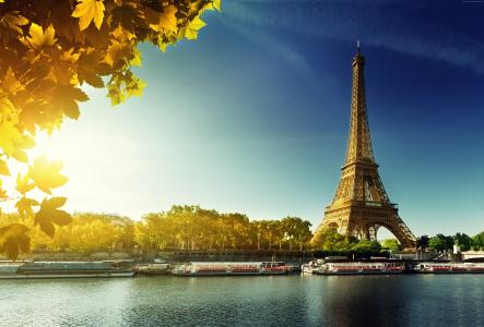 巴黎,艾菲尔铁塔,法国,秋天,旅游,旅游（横向）