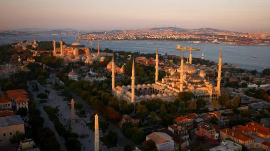 蓝色清真寺,伊斯坦布尔,土耳其,旅游,旅行（水平）