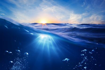 海,5k,4k壁纸,8k,海,性质,水下,水,太阳,天空,蓝色,光线（水平）