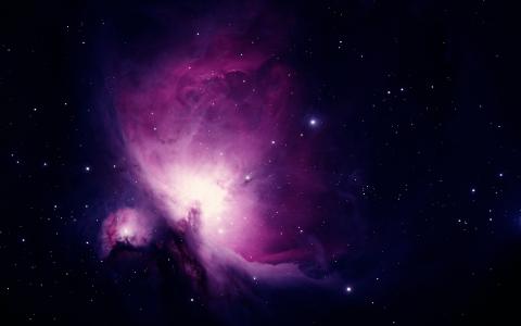 猎户座星云,紫色,高清