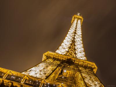 艾菲尔铁塔,晚上,战神广场,巴黎,高清