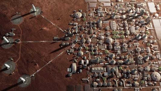 火星基地,火星殖民地,太空X,HD（水平）